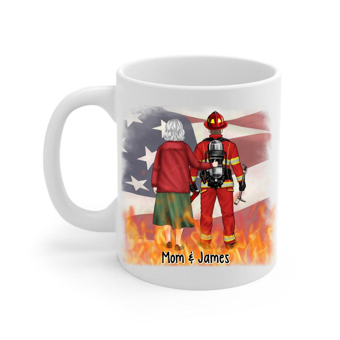 Most People Never Meet Their Heroes I Raised Mine - Personalized Mug For Mom, Firefighter