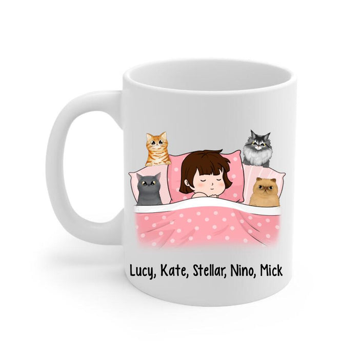 La Vie N'est Pas Parfaite Mais C'est Pas Grave J'ai Mes Chats - Personalized Mug For Him, Her, Cat Lovers