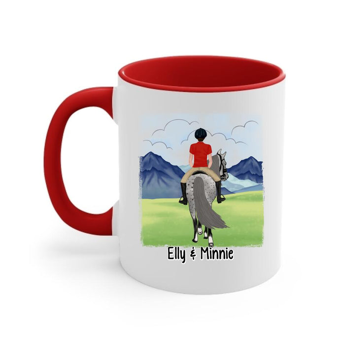 Keep Calm And Ride On - Personalized Mug For Him, Her, Horse Lovers