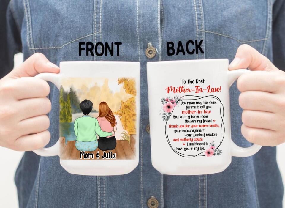 Life Gave Me The Gift Of You - Personlized Mug For Mother-in-law, For Mom, Mother's Day