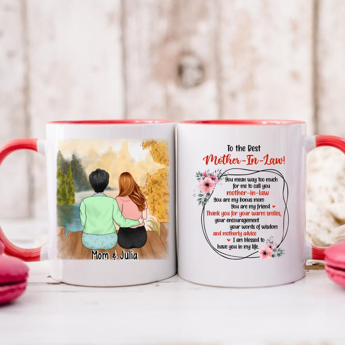 Life Gave Me The Gift Of You - Personlized Mug For Mother-in-law, For Mom, Mother's Day