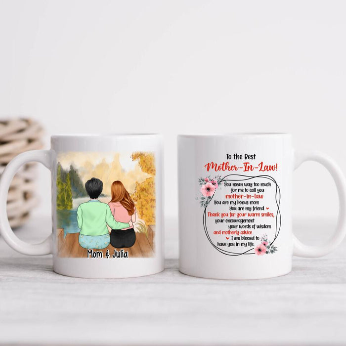 Life Gave Me The Gift Of You - Personlized Mug For Mother-in-law, For Mom, Mother's Day