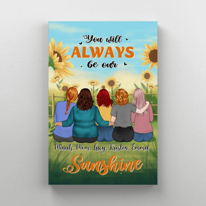 Out Of All The Moms In The World - Personalized Canvas For Mom, Daughters, Mother's Day