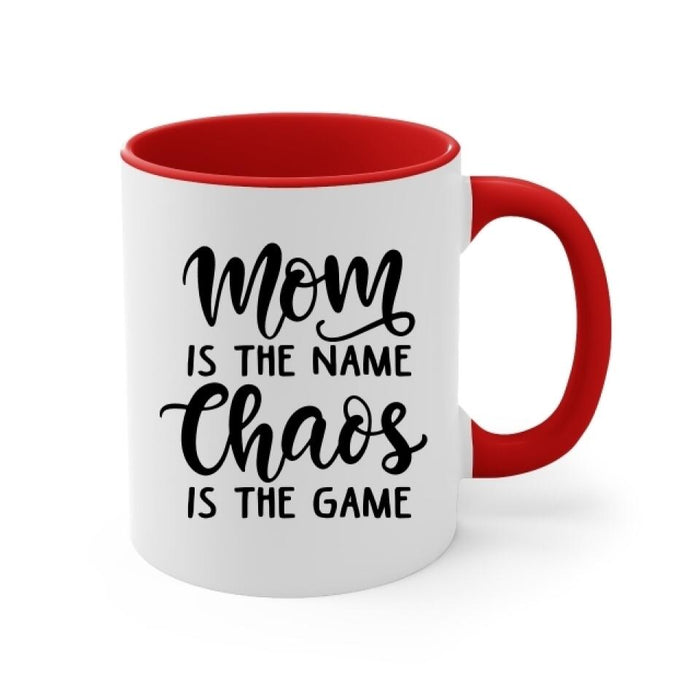 Up To 3 Sons Mom Is The Name Chaos Is The Game - Personalized Mug For Her, Mom, Basketball