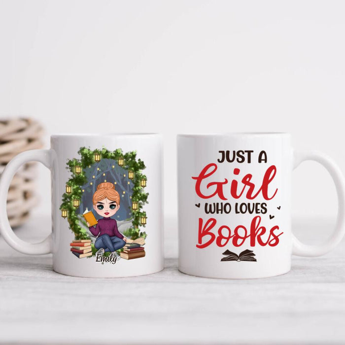 Just A Girl Who Loves Books - Personalized Mug For Her, Book