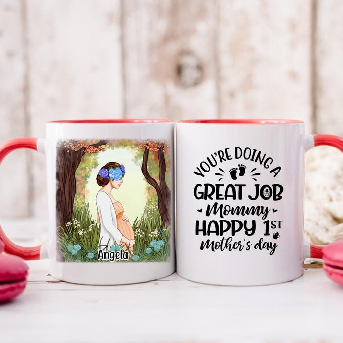 You're Doing A Great Job Mommy - Personalized Mug For Mom To Be, For Her, Mother's Day