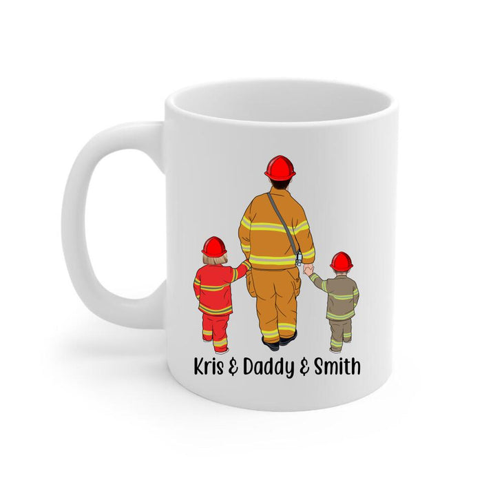 Best Fiends Forever - Personalized Gifts Custom Firefighters Mug for Family, Firefighters