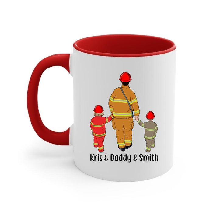 Best Fiends Forever - Personalized Gifts Custom Firefighters Mug for Family, Firefighters