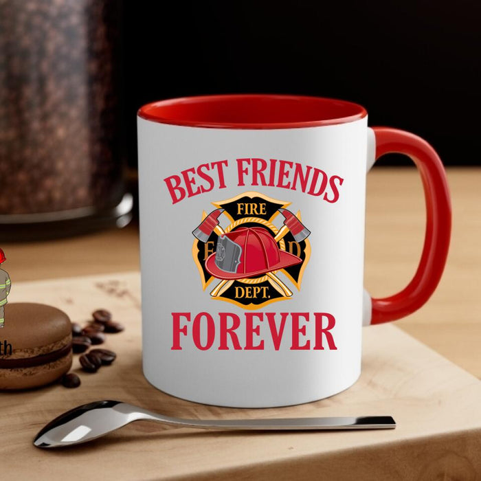 Best Fiends Forever - Personalized Gifts Custom Firefighters Mug for Family, Firefighters