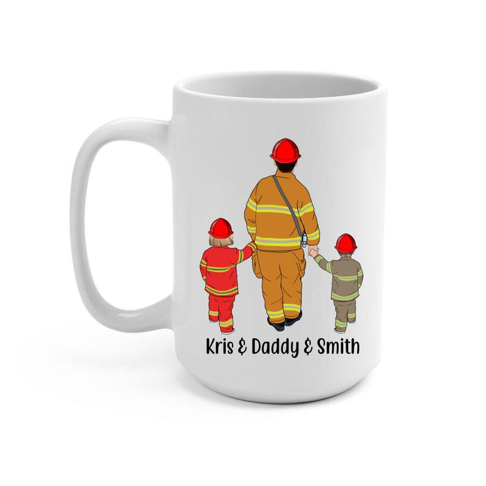 Best Fiends Forever - Personalized Gifts Custom Firefighters Mug for Family, Firefighters