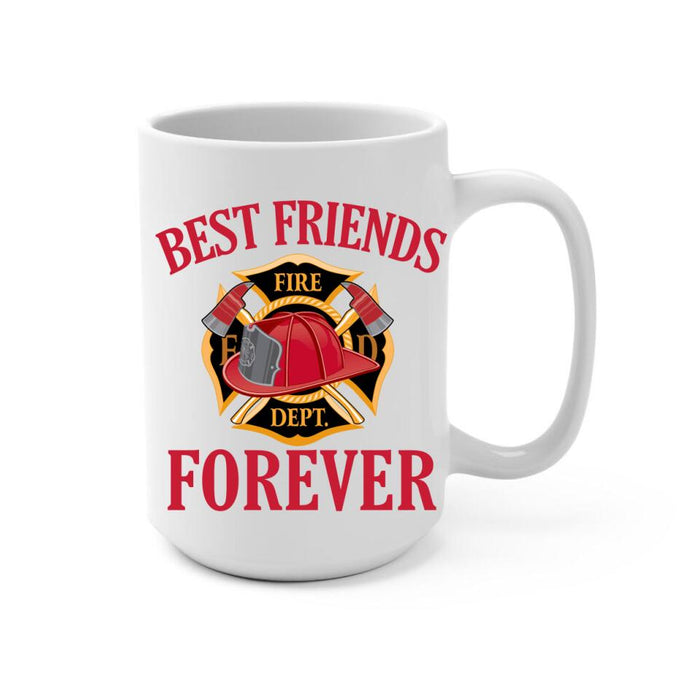 Best Fiends Forever - Personalized Gifts Custom Firefighters Mug for Family, Firefighters