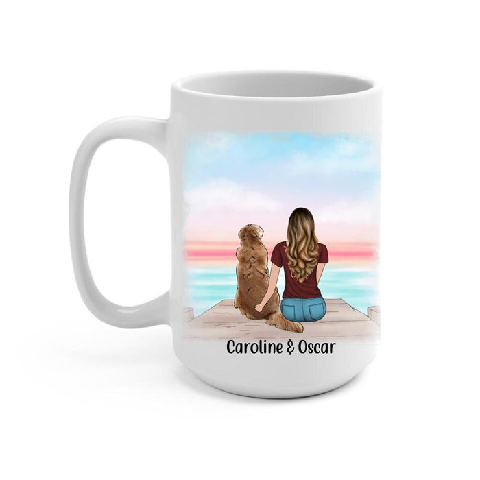 Chère Maman Merci Pour Ton Amour - Personalized Mug For Her, Dog/Cat Mom, Dog Lovers, Cat Lovers