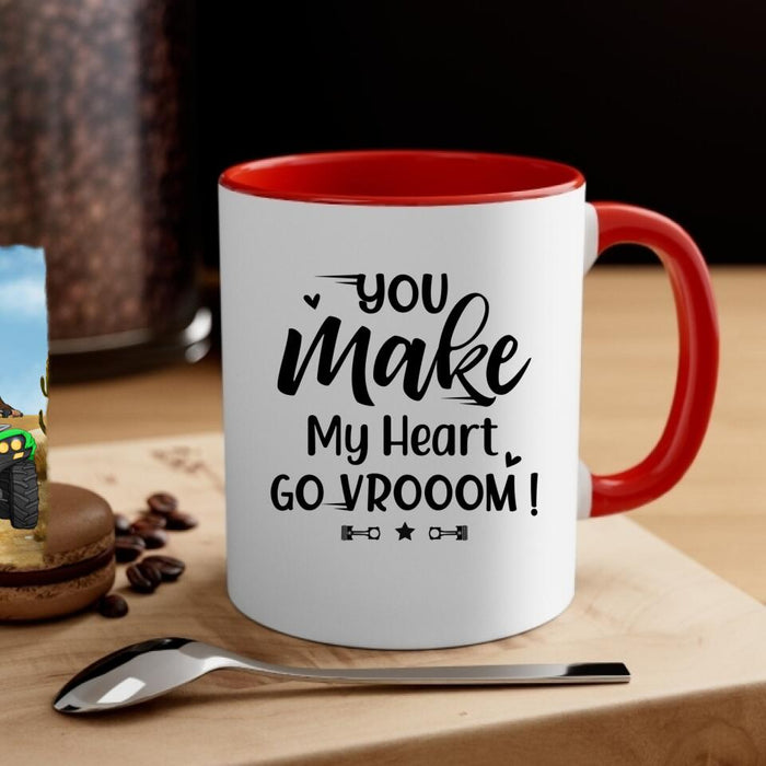 All-Terrain Vehicle Riding Partners - Personalized Mug For Couples, Him, Her, Off Road Lovers