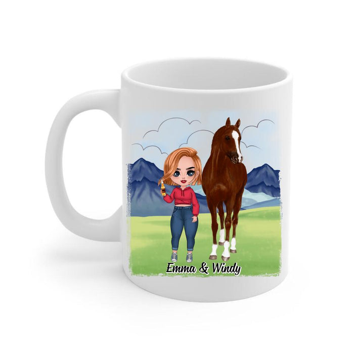 Riding Solves Most Of My Problems - Personalized Mug For Her, Horse Lovers