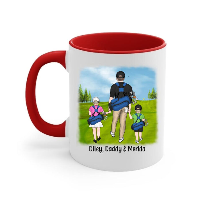 Golf Partners For Life - Personalized Mug For Family , Dad, Kids, Golf