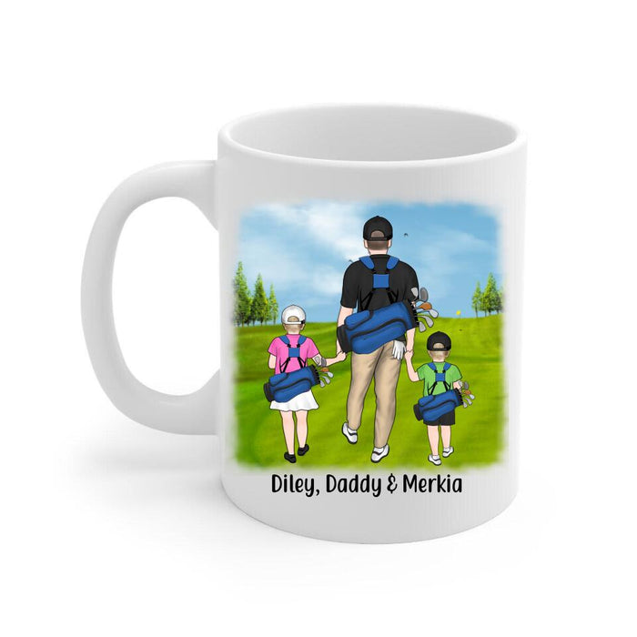 Golf Partners For Life - Personalized Mug For Family , Dad, Kids, Golf