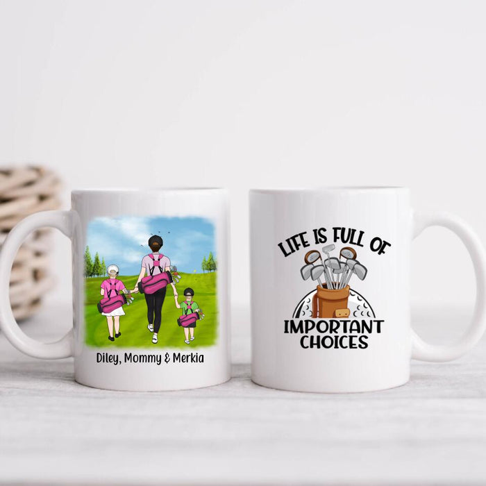 Golf Partners For Life Mother Son Daughter - Personalized Mug For Golf Lovers