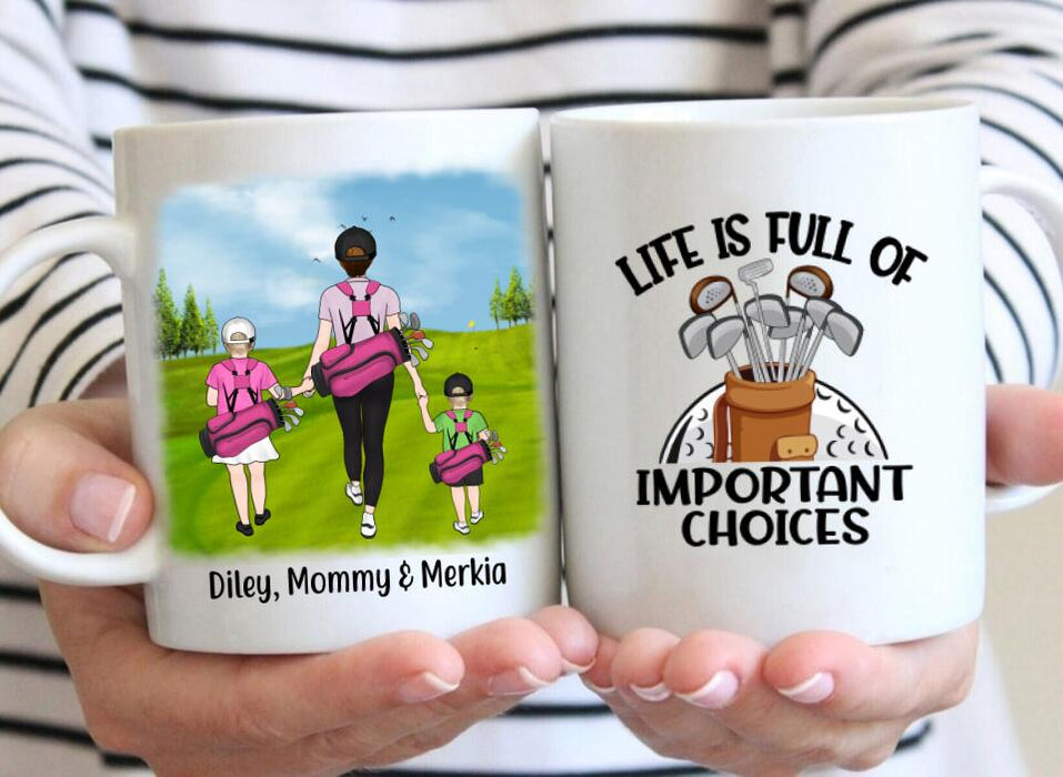 Golf Partners For Life Mother Son Daughter - Personalized Mug For Golf Lovers