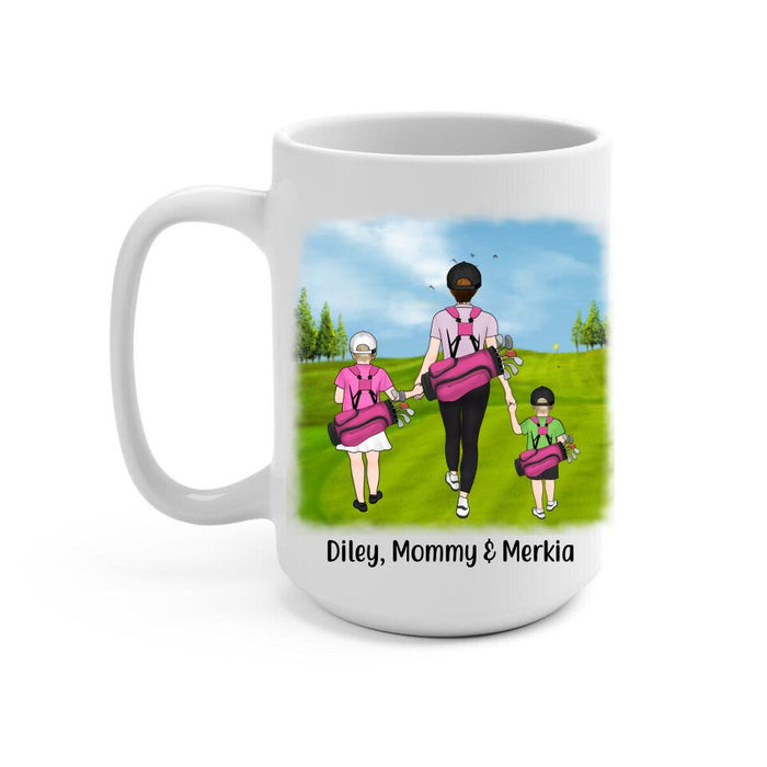 Golf Partners For Life Mother Son Daughter - Personalized Mug For Golf Lovers