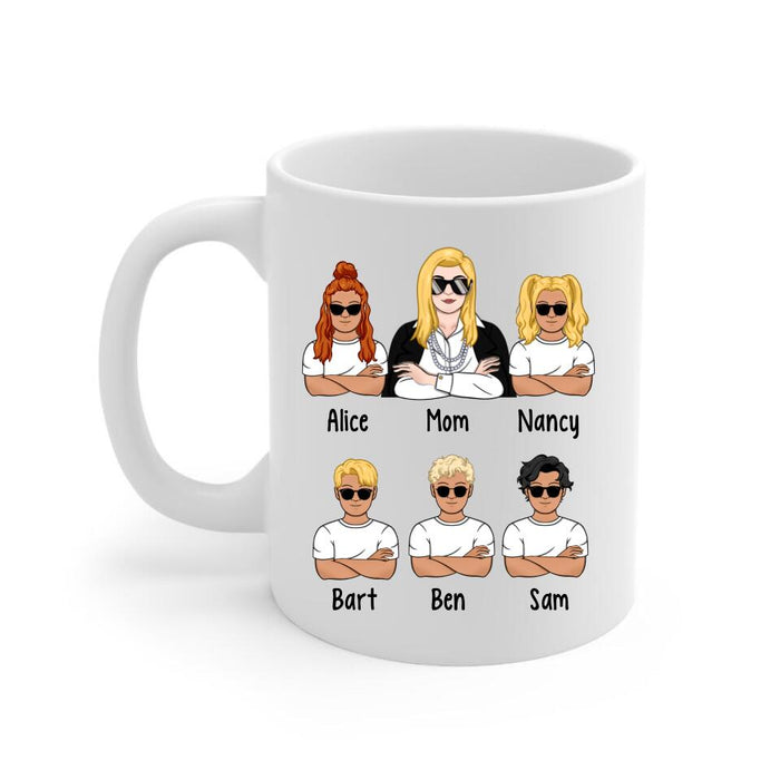 Up To 5 Kids Mother Review 5 Out Of 5 - Personalized Mug For Her, Mom