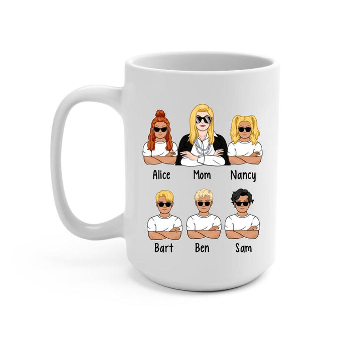 Up To 5 Kids Mother Review 5 Out Of 5 - Personalized Mug For Her, Mom