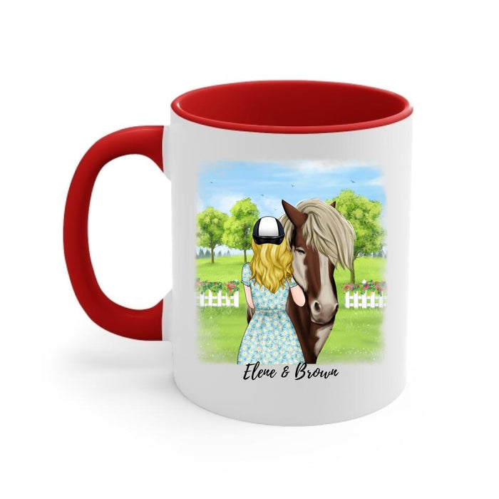 Best Horse Mom Ever - Personalized Mug For Mom, Horse Lovers