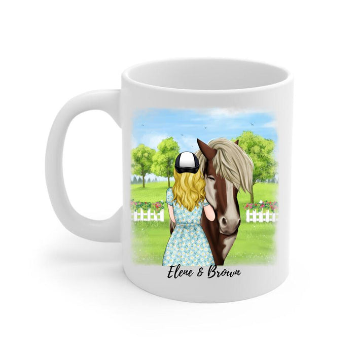 Best Horse Mom Ever - Personalized Mug For Mom, Horse Lovers