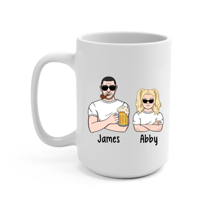 Dad Is the Best - Personalized Gifts Custom Mug for Him for Dad for Him