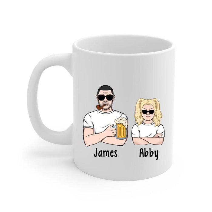 Dad Is the Best - Personalized Gifts Custom Mug for Him for Dad for Him