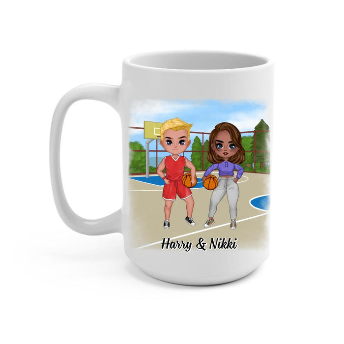 Life Is Better With Basketball - Personalized Mug For Him, Her, Couple, Friends, Basketball