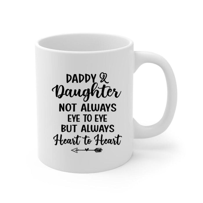 Daddy and Daughter - Personalized Gifts Custom Police Officer Mug for Dad, Police Officer Gifts