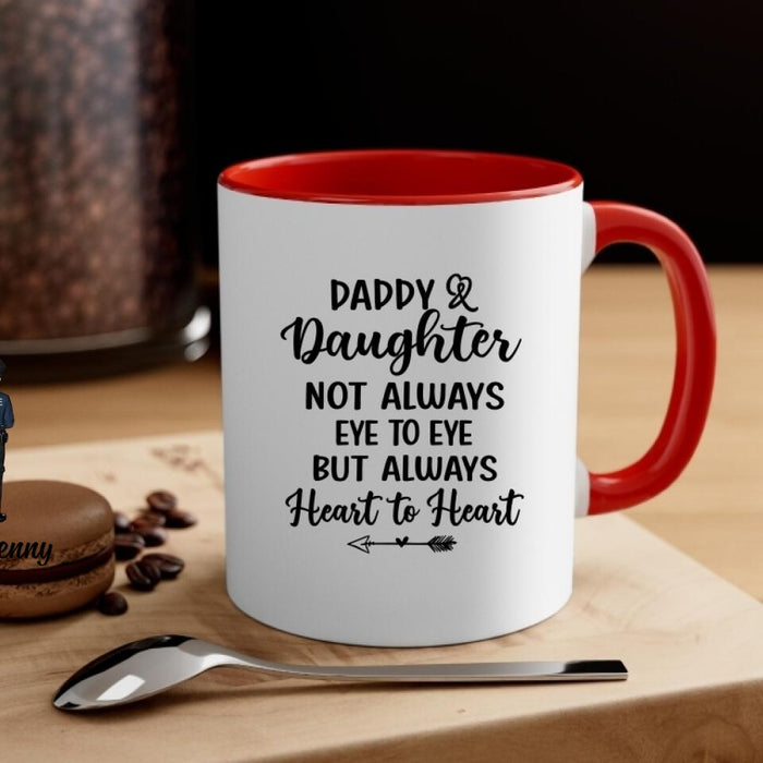 Daddy and Daughter - Personalized Gifts Custom Police Officer Mug for Dad, Police Officer Gifts