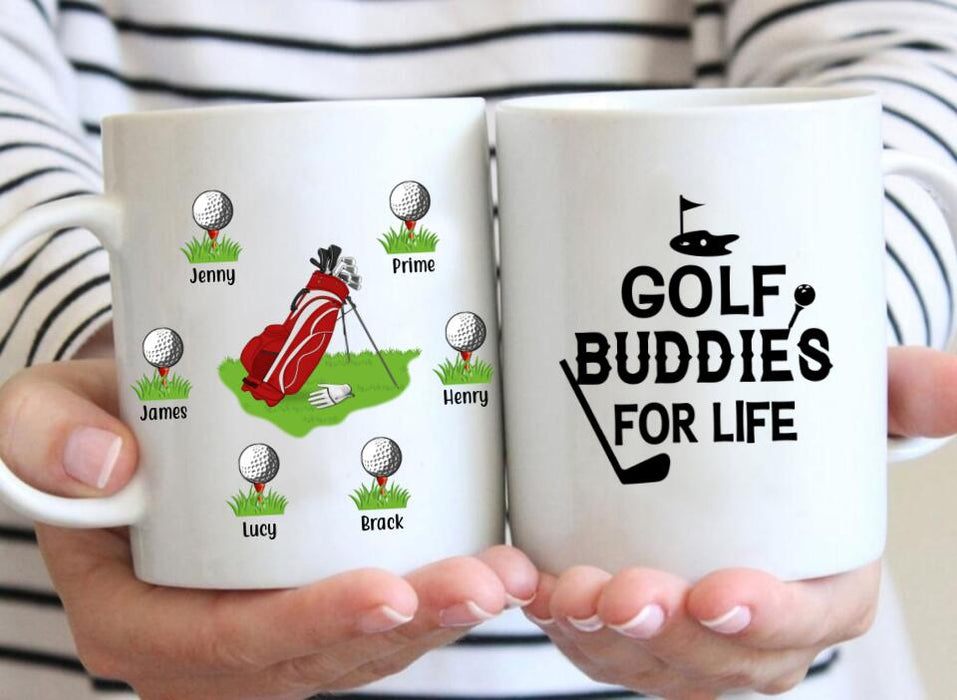 Golf Buddies for Life - Personalized Gifts Custom Golf Mug for Dad, Golf Lovers