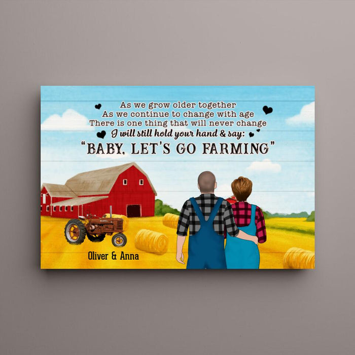 Personalized Canvas, Baby Let's Go Farming, Gifts For Farmers