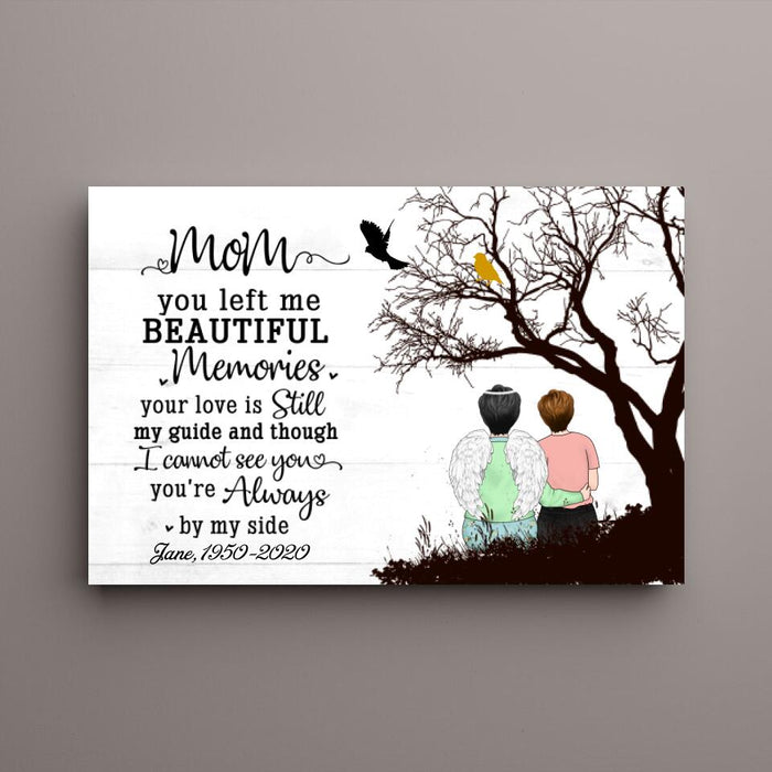 Personalized Canvas, Memorial Gift for Mom Loss, Sympathy Gift