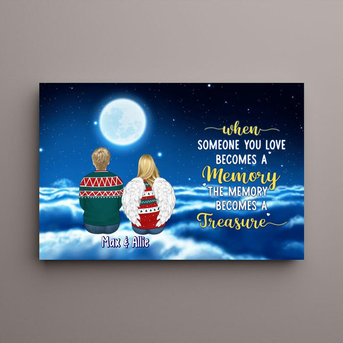 Personalized Canvas, Up To 6 People, When Someone You Love Becomes A Memory The Memory Becomes A Treasure, Memorial Gift For Loss Of Family And Friends