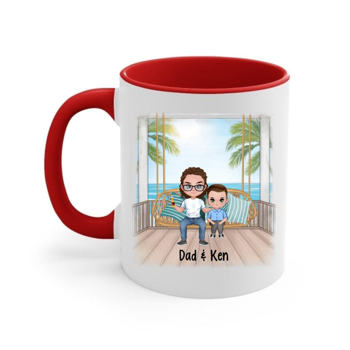 Up To 3 Kids You're The Dad Everyone Wishes They Had - Personalized Mug For Dad, Father's Day