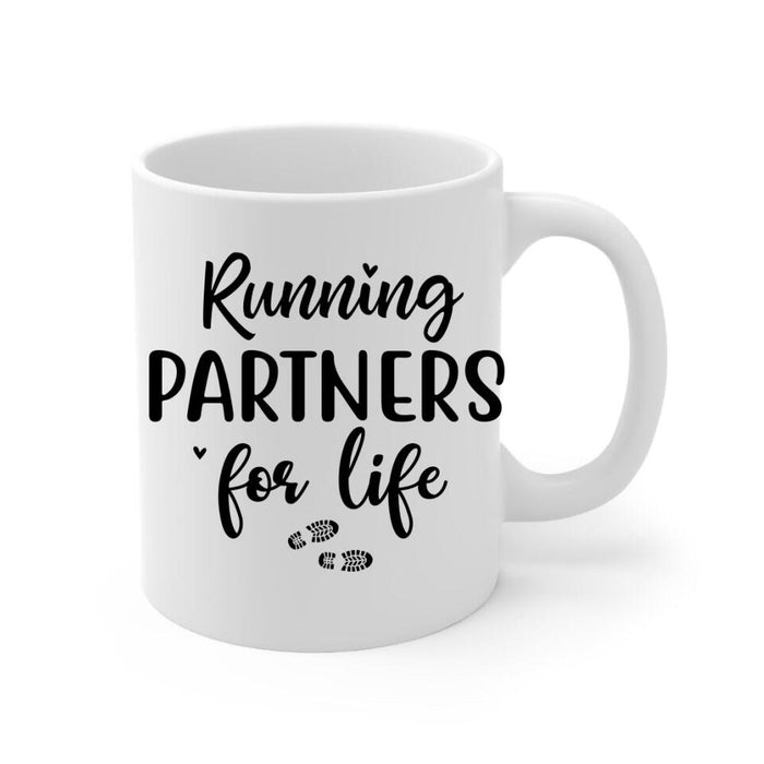 Running Partners For Life - Personalized Mug For Couples