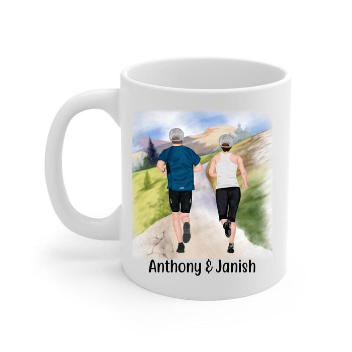 Running Partners For Life - Personalized Mug For Couples