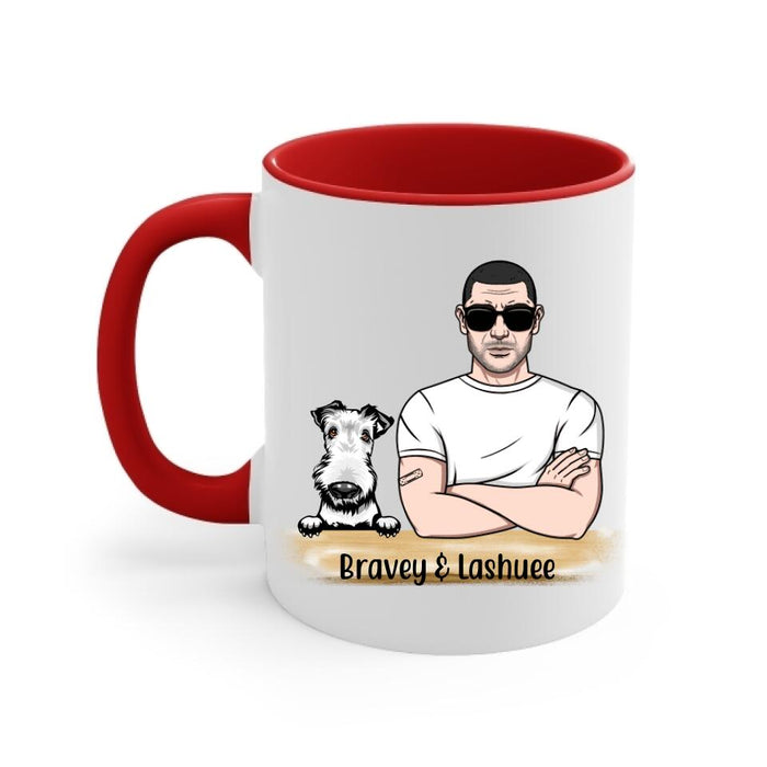 Life Is Better With Dogs - Personalized Mug For Dog Dad, Father's Day