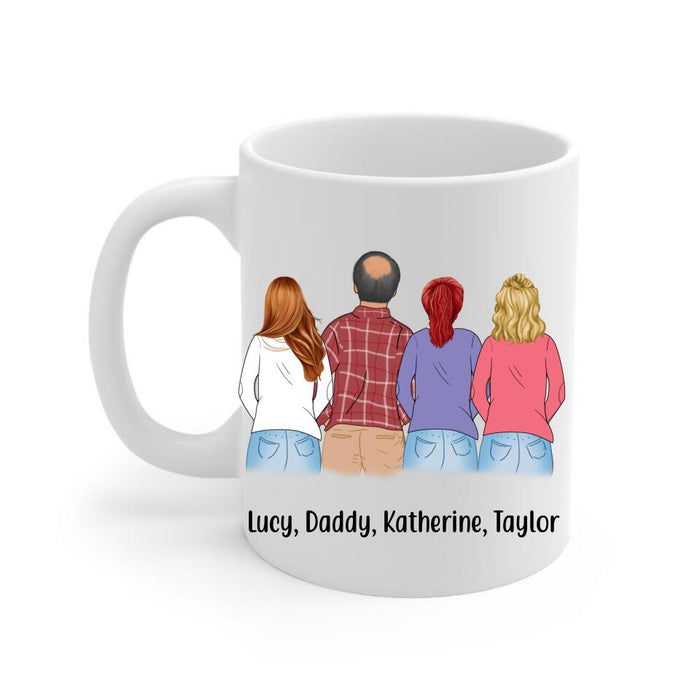 Best Dad Ever - Personalized Gifts Custom Mug for Daughters for Dad