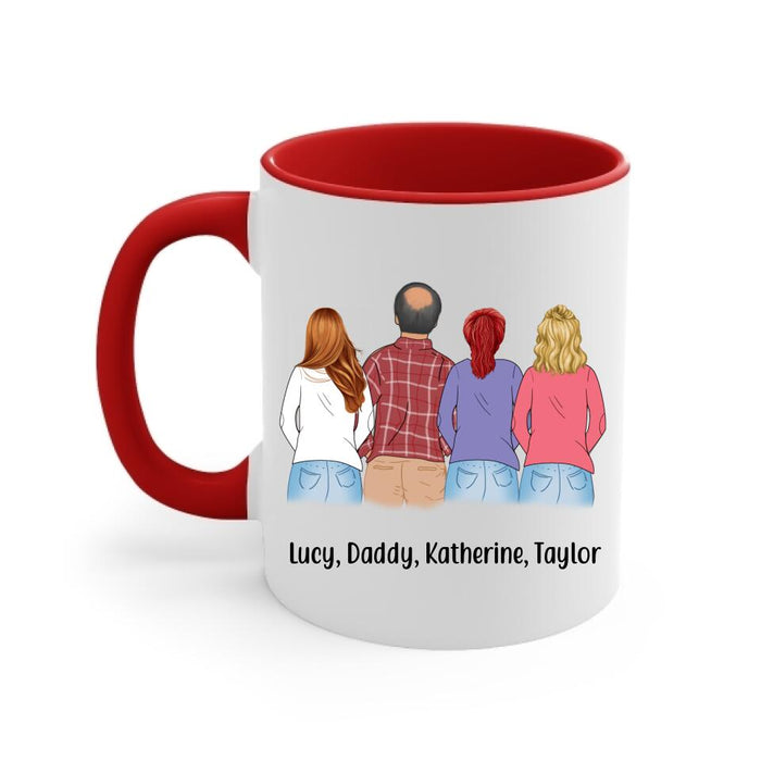 Best Dad Ever - Personalized Gifts Custom Mug for Daughters for Dad