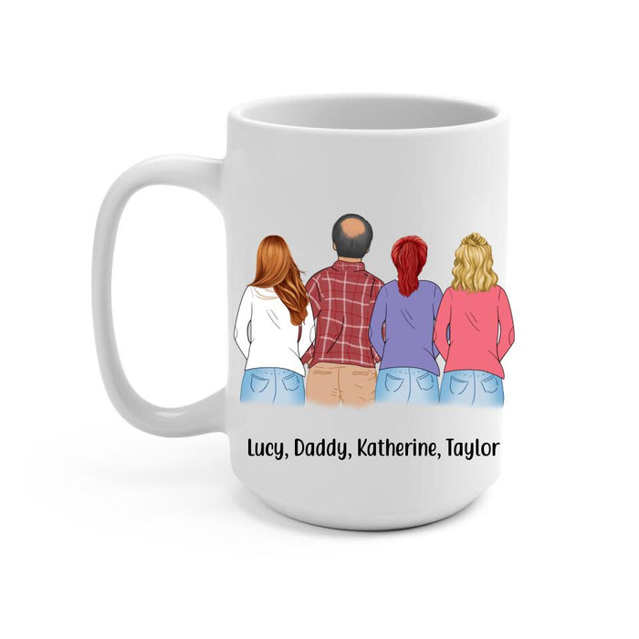 Best Dad Ever - Personalized Gifts Custom Mug for Daughters for Dad