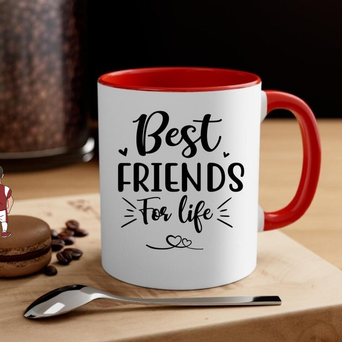 Best Friend for Life - Personalized Gifts Custom Rugby Mug for Dad