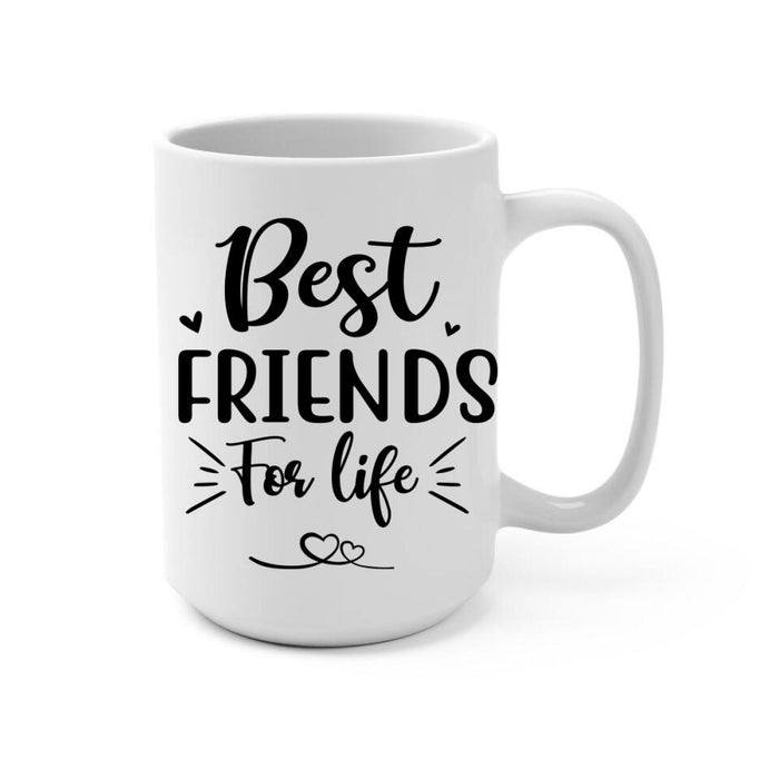 Best Friend for Life - Personalized Gifts Custom Rugby Mug for Dad