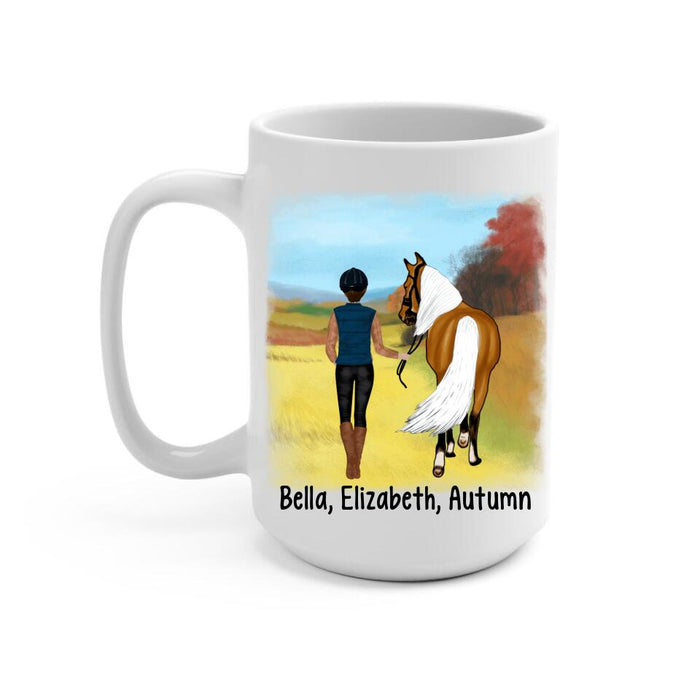 Once Upon A Time There Was A Girl - Personalized Mug For Her, Horse Lovers