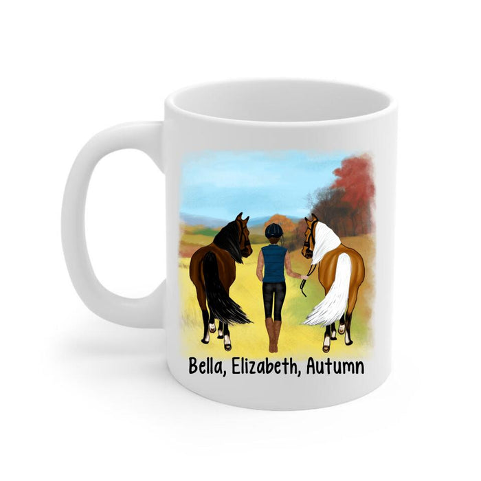 Once Upon A Time There Was A Girl - Personalized Mug For Her, Horse Lovers