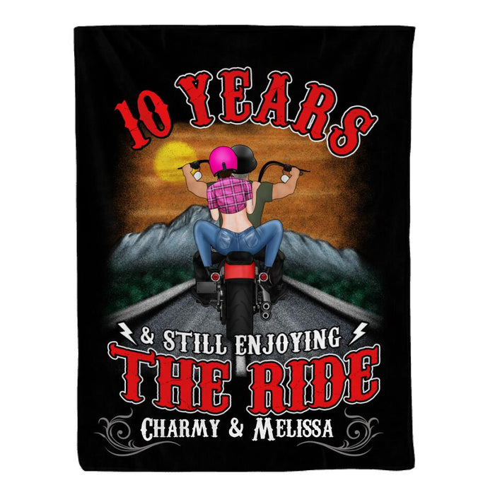 Personalized Blanket, Still Enjoying The Ride After Years, Gift For Motorcycle Lovers