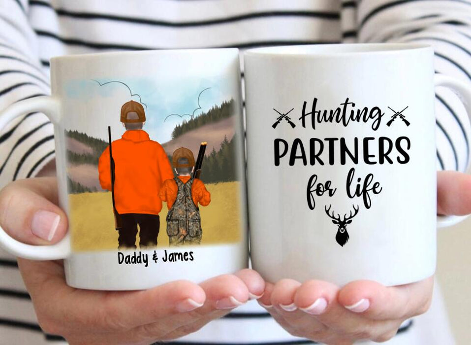 Hunting Partner for Life - Personalized Gifts Custom Hunting Mug for Kids for Dad, Hunting Lovers