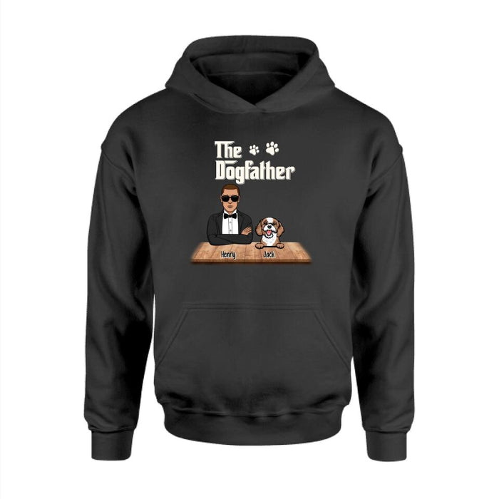 The Dogfather - Personalized Gifts Custom Dog Lovers Shirt For Dog Dad, Dog Lovers